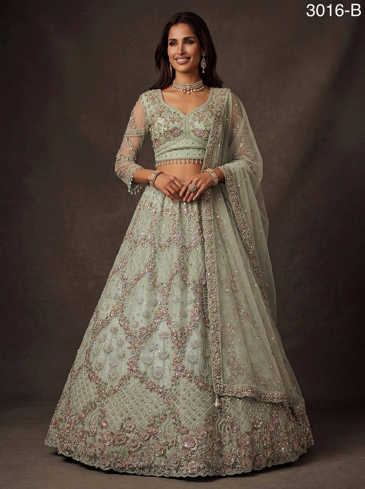3016 BY FASHID Indian Traditional Wear Bridal Collection Beautiful Stylish Fancy Colorful Bridal Wear & Occasional Wear Fancy Lehengas At Wholesale Price